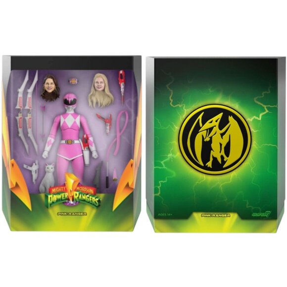 Mighty Morphin Power Rangers ULTIMATES! Pink Ranger Action Figure by SUPER7 MINT - Picture 12 of 12